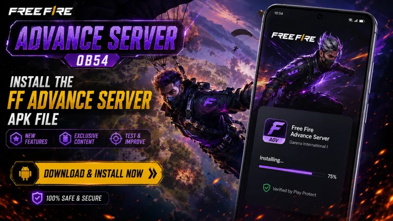 Installation hero Install Free Fire Advance Server APK on Android