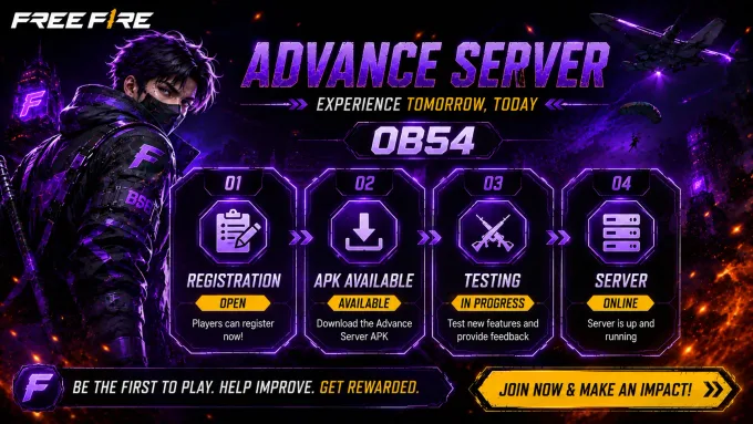 OB54 status Free Fire Advance Server OB54 status APK available